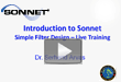 Intro to Sonnet Simple Filter Design video