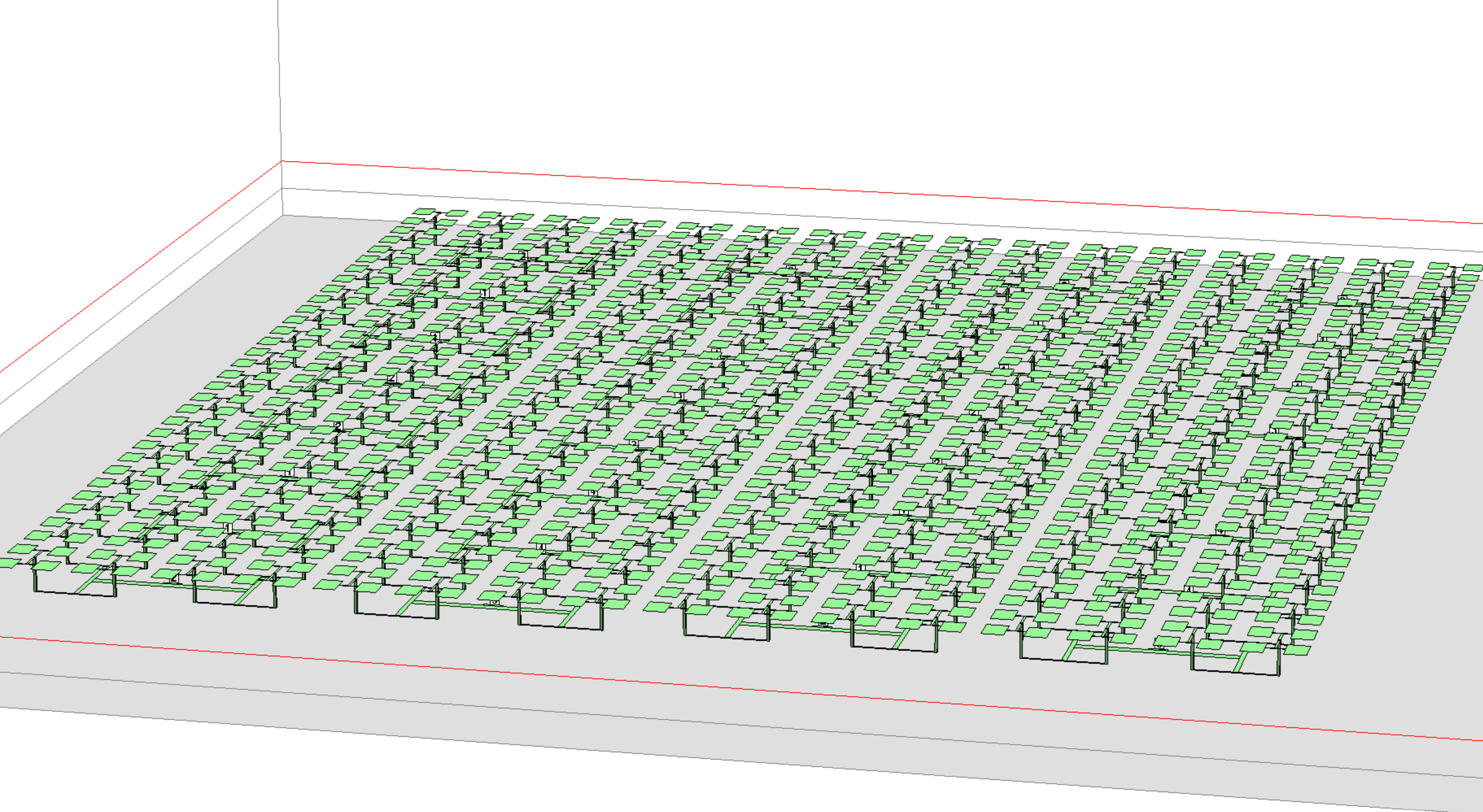 A 32x32 patch antenna array