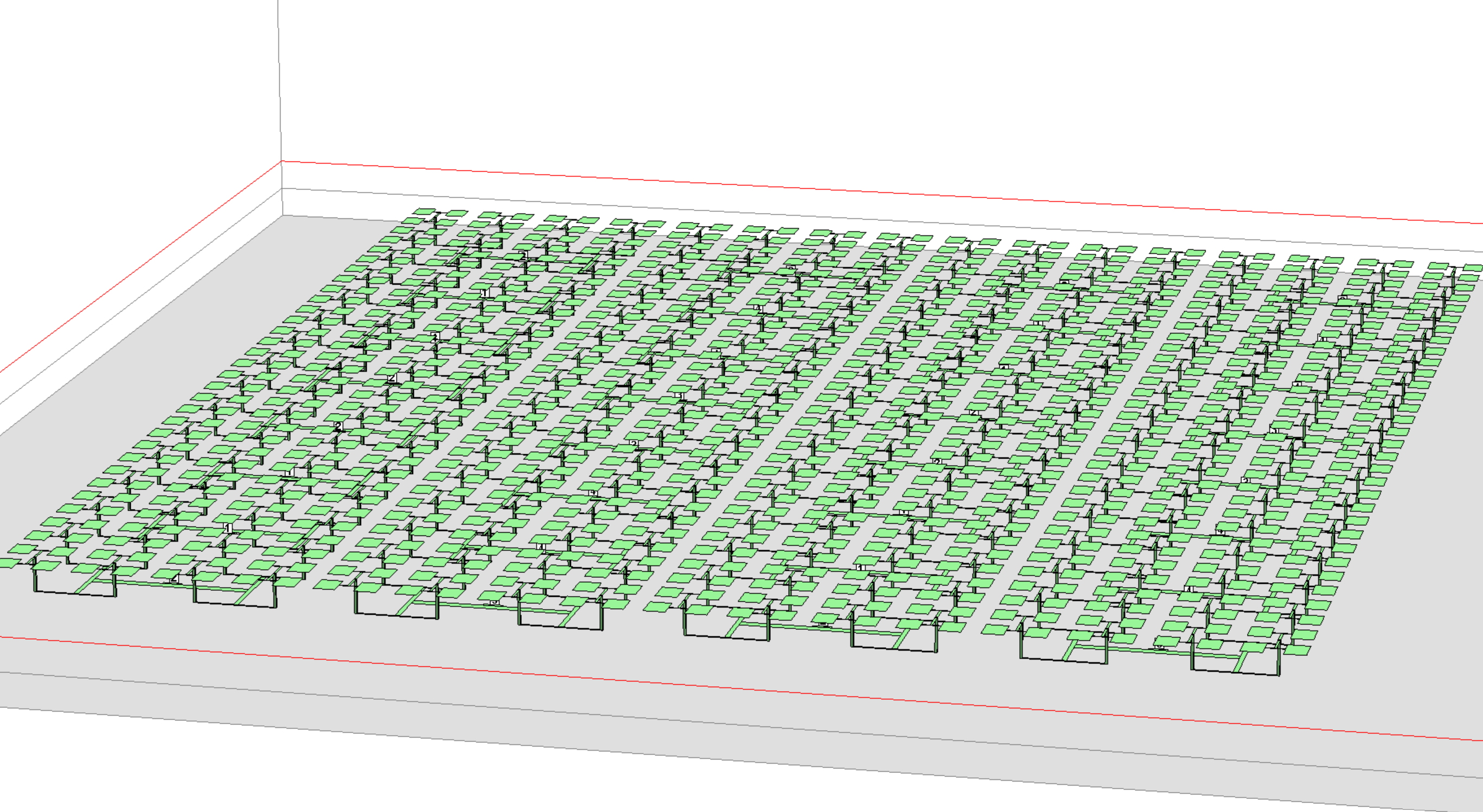A large patch antenna array