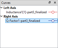 Q-Factor1 curve label selected