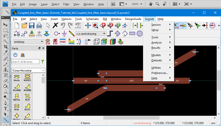 Layout window