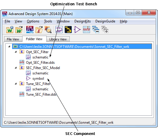 Main optimization test bench