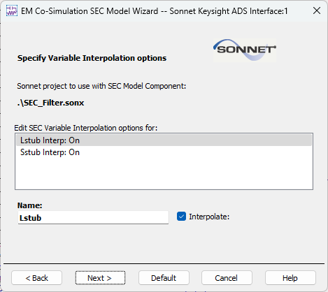 Variable Interpolation options