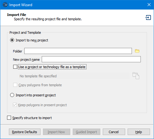 Import File Page