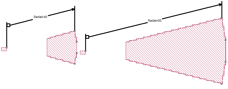 Radial Parameter example