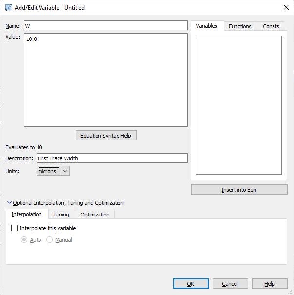 Add Variable db
