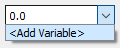 Add Variable Drop-down List