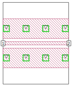 Grounded CPW geometry