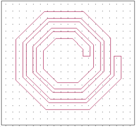spiral inductor - snapped fill off