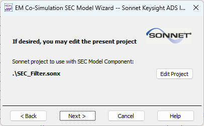 Wizard - Selected Project
